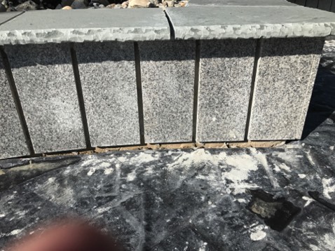 granite where memorial plaques will be displayed